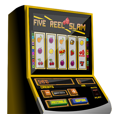 Slot machines with five reels